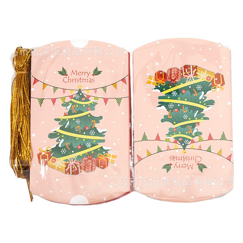 Christmas candy box Foreign trade candy box biscuit box snack gift box pillow box Santa Claus snowman