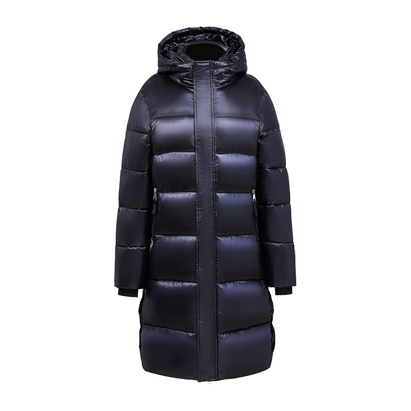 Women's Clothing 2024 Black and Gold Cotton Long Cotton Jacket with Heating Lining Couple's Northern Cold resistant Coat Wholesale_voghion.com