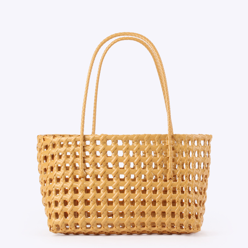 New Style Hollow-Out Design Women's Basket Bag, Niche Beach Vacation Bag, Casual Everyday Versatile Women's Bag New Style Hollow-Out Design Women's Basket Bag, Niche Beach Vacation Bag, Casual Everyday Versatile Women's Bag