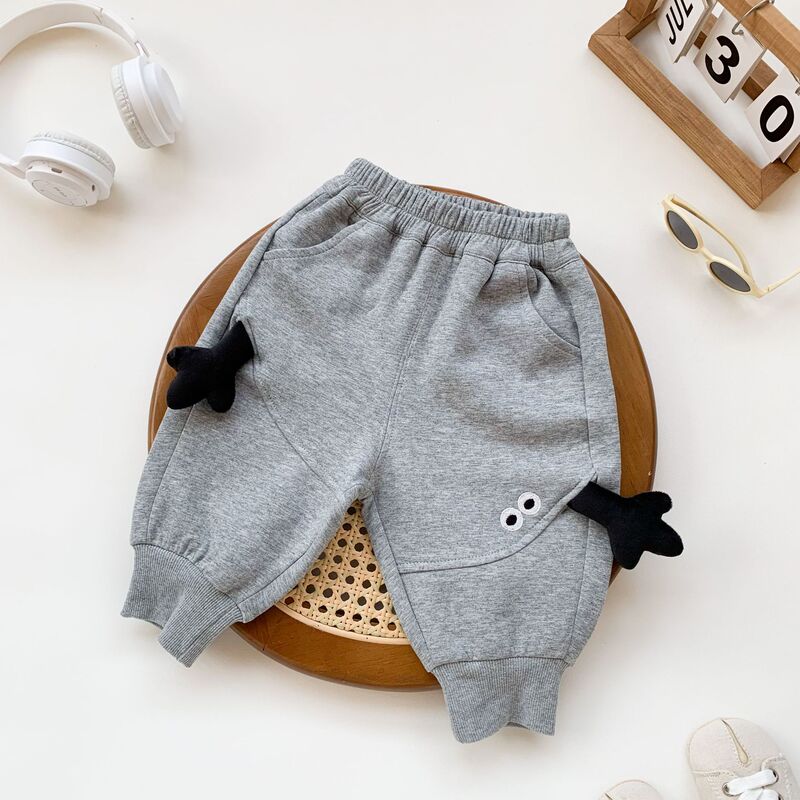 Baby's Outer Wear Pants Ins Children's Sweatpants Spring and Autumn Cross-border Children's Cartoon Style Sports Pants Trendy