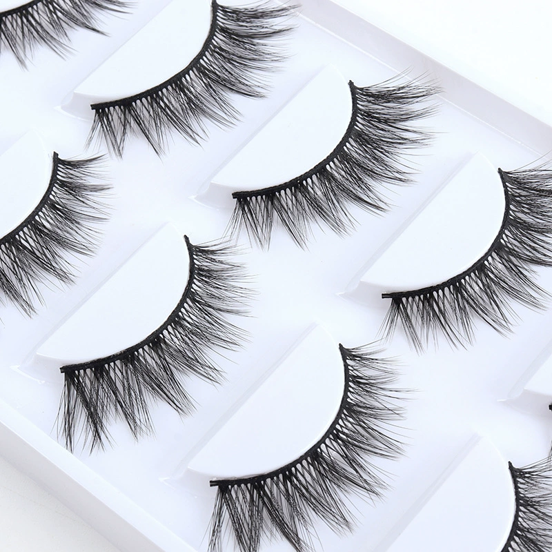 Плотная удлиненная трехмерная поддельнаяlash(eyelashes) для ресниц для выпрямления волос, оптовая