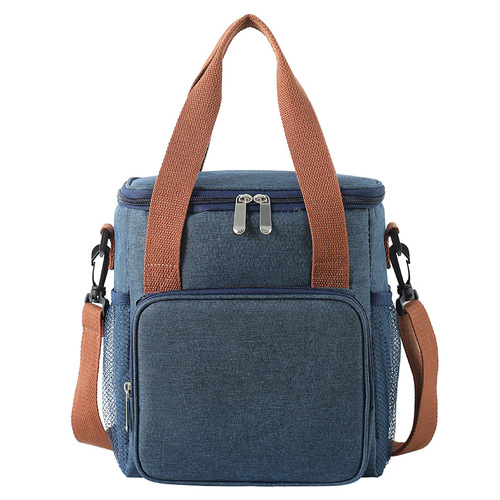 Korean version of thickened lunch box bag, bento bag, heightened square insulated bag, portable picnic ice bag, outdoor fresh-keeping lunch bag