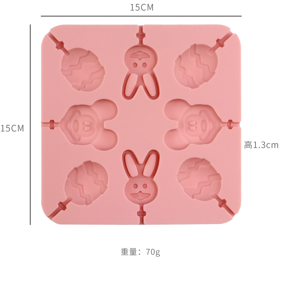 Lollipop molde silicona Navidad niños azúcar molde Lollipop hornear DIY Herramienta 8 12 incluso rejilla molde antiadherente