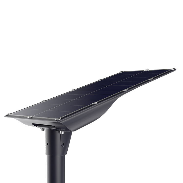 lámpara solar integrada alta iluminación de carretera al aire libre lámpara de patio inducción del cuerpo humano alta potencia lámpara de aluminio fundido