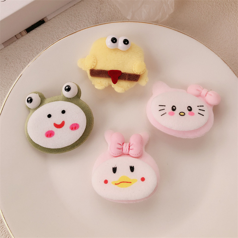 Caricatura gatito lindo peluche clips belleza arco dulce conejo un clip de cabello lateral universal toque de cabeza