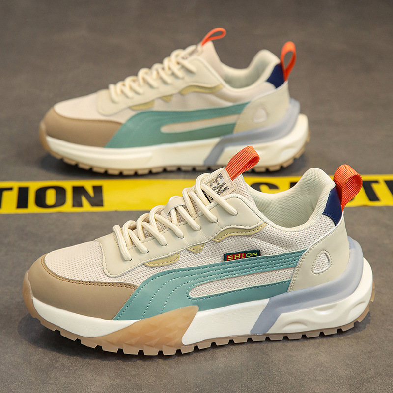 Live popular men's shoes 2024 new men's mesh sneaker breathable casual running shoes