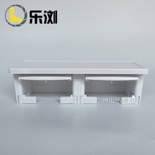 日式纸巾架酒店工程ABS防水卫生间厕所浴室双卷纸器收纳置物架盒