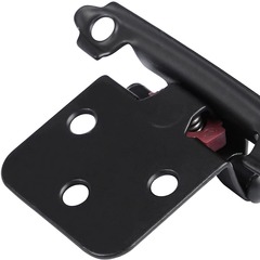 Pinghu クロスボーダー工場ステンレス鋼黒ヒンジ減衰緩衝自己閉鎖半隠しキャビネットヒンジ