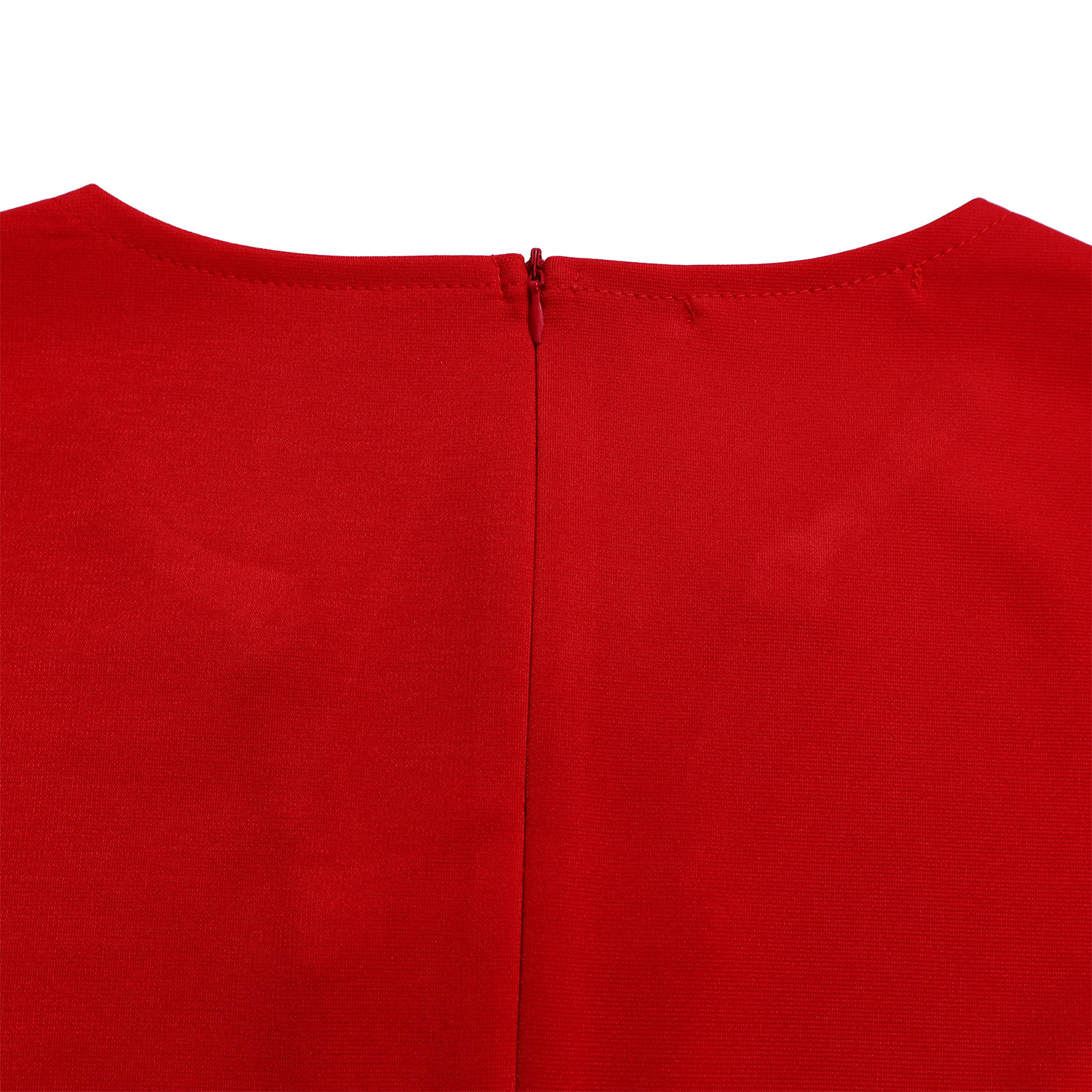 Wholesale Women's Elegant Style Temperament Commuter Belt Solid Color Daily Round Neck Pullovers Half Sleeve A- Line Skirt display picture 47