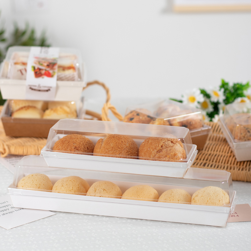 Sandwich toallas, caja de nieve, pastel de carne, caja de embalaje de pastel, caja de embalaje de panadería