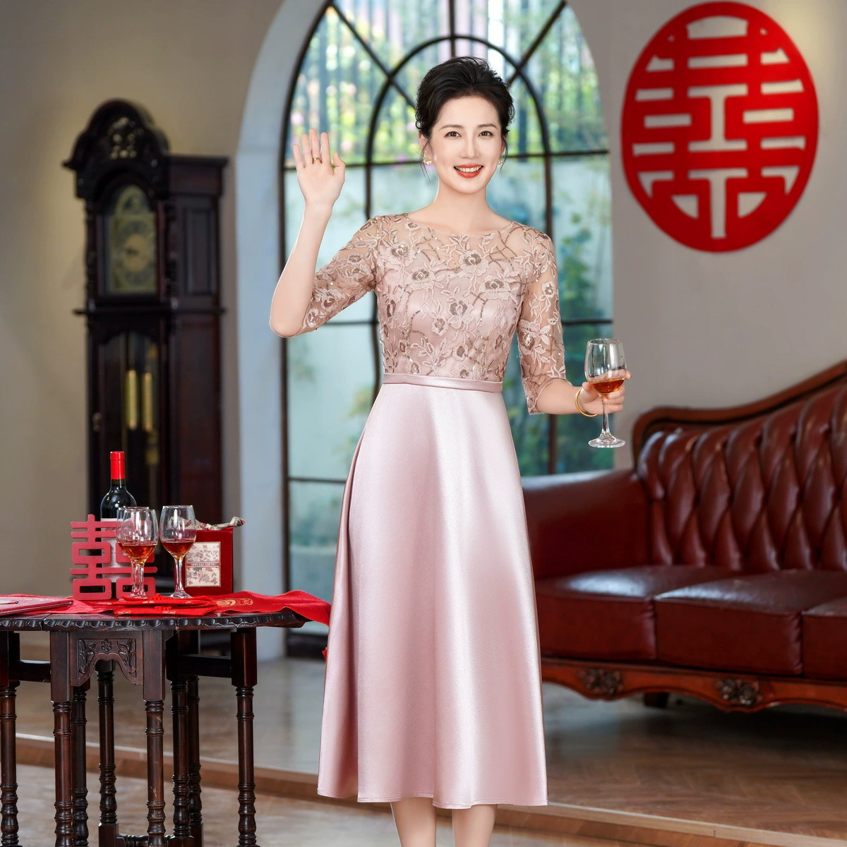 Lightweight summer cheongsam, wedding dress, high-end, Chinese style