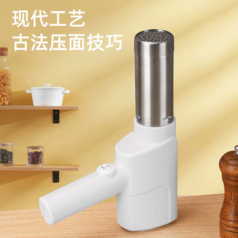国境を越えた全自動麺プレス機は電動麺プレス機家庭用小型304ステンレス鋼の焼きそば銃を持っている|undefined