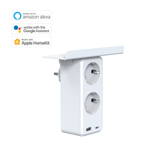European gauge intelligent multi-function type c socket Homekit tray bracket socket Tuya USB fast charging and discharging plug