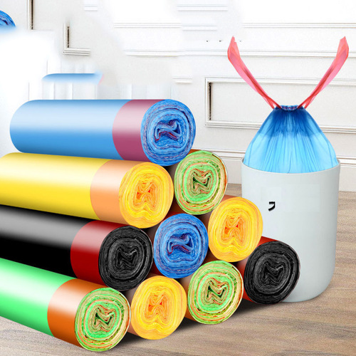 Garbage bag household thickened portable affordable black vest garbage plastic bag disposable wholesale medium and large size