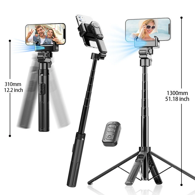 Handheld gimbal stabilizer C16 floor-standing anti-shake retractable selfie stick smart face tracking mobile phone holder