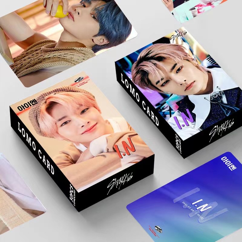 Straykids double-sided 30 small cards I.N Liang Jingyin LOMO card greeting card boxed photo card