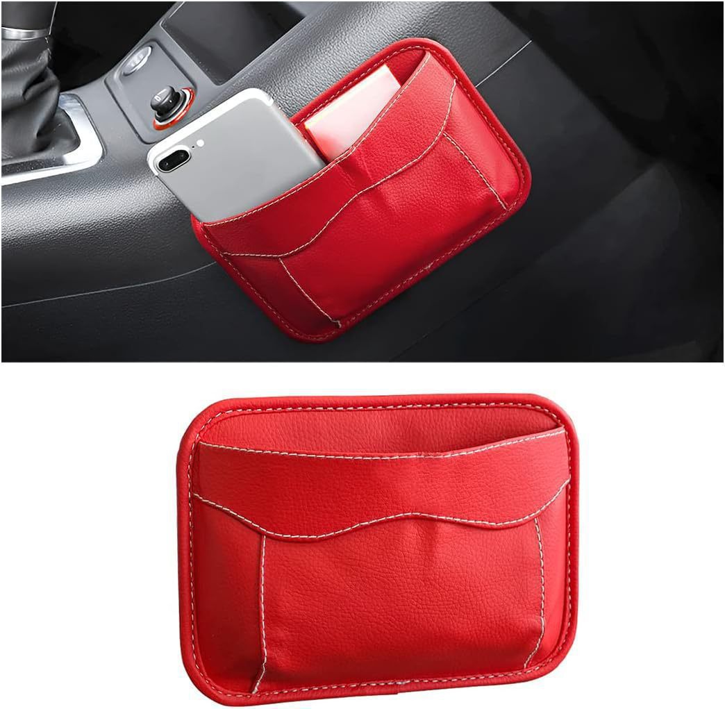Cross-Border Car Phone Holder, In-Car Adhesive Small Storage Bag, Storage Pouch, Card Holder, Direct from the Factory