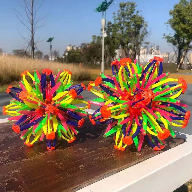 Детский волшебный выдвижной мяч игрушка для мальчика, детский женский деформационный мяч, эластичный мяч, разнообразный термоусадочный цветочный мяч, взаимодействие родителей и детей