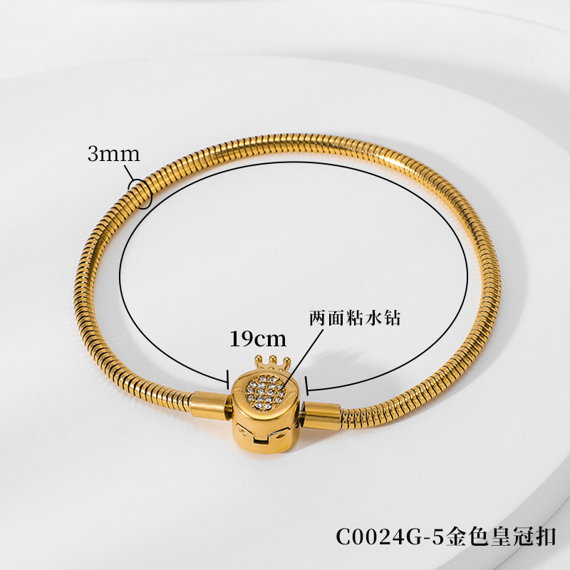 C0024G-5 골드 크라운 버클