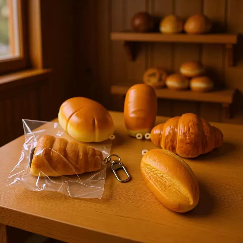 慢回弹面包捏捏乐PU慢回弹网红发泄玩具 解压超仿真面包创意礼品