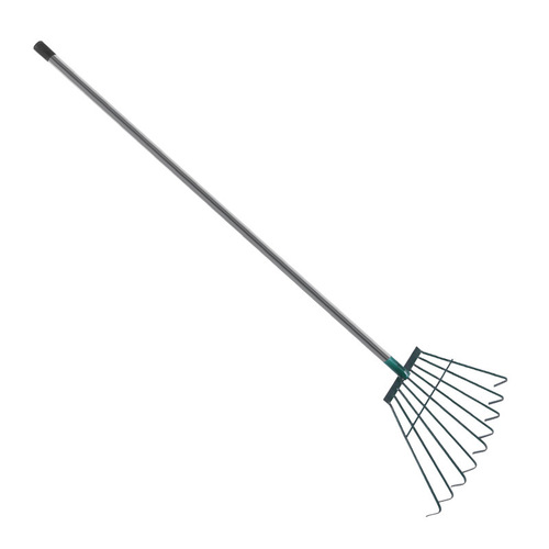 Iron Rod Nine-Tooth Cultivator Hoe, Agricultural Grain Cultivator, Sanitation and Garden Waste Leaf Rake