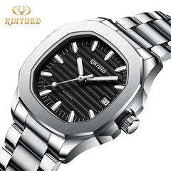 KINYUED Men's Watch LED Light Mechanical Automatic Mechanical Watch Nautilus Fashion Men's Watch