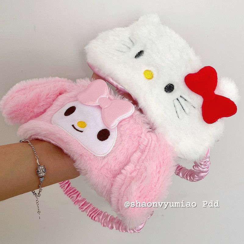 日本インズソフトガールハローキティぬいぐるみアイマスク睡眠用遮光冬と夏ユニバーサルアイマスクかわいい女性|undefined