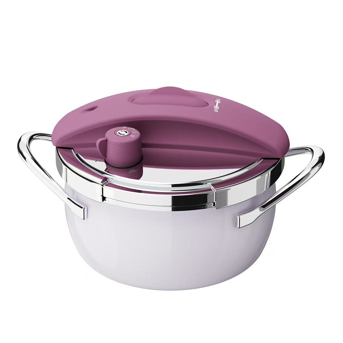 Mini autoclave para 1 - 2 personas cocina a presión de acero inoxidable 304 gas de horno electromagnético a prueba de explosiones