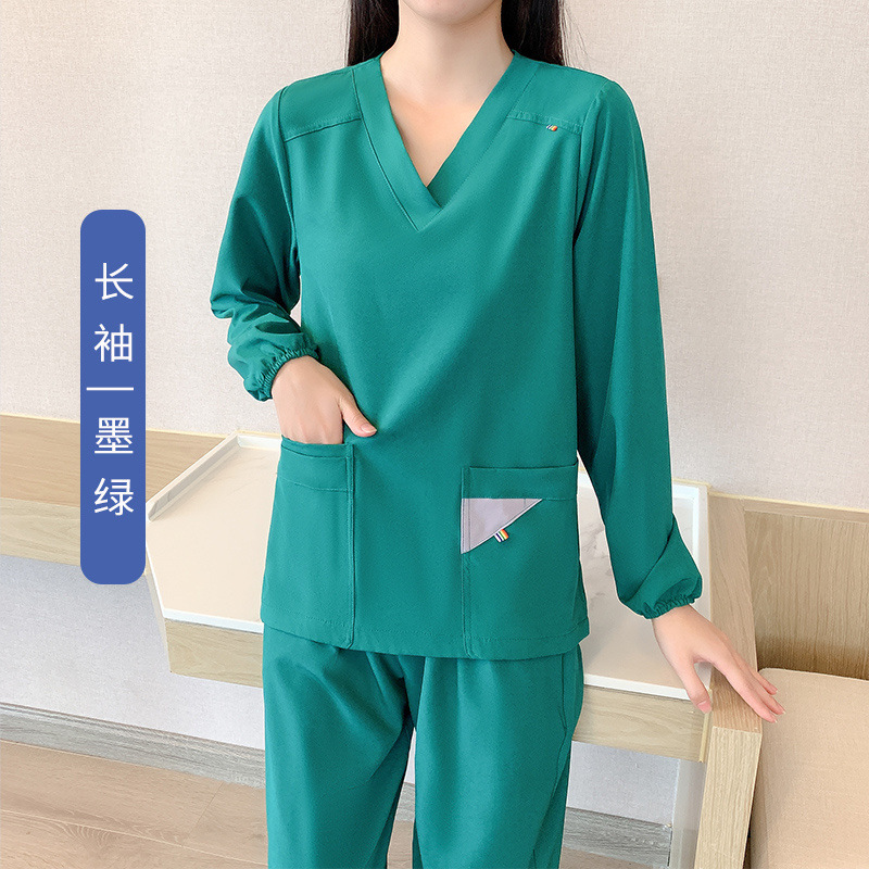 여성용 짙은 녹색 긴팔 [통관시 환불 불가]