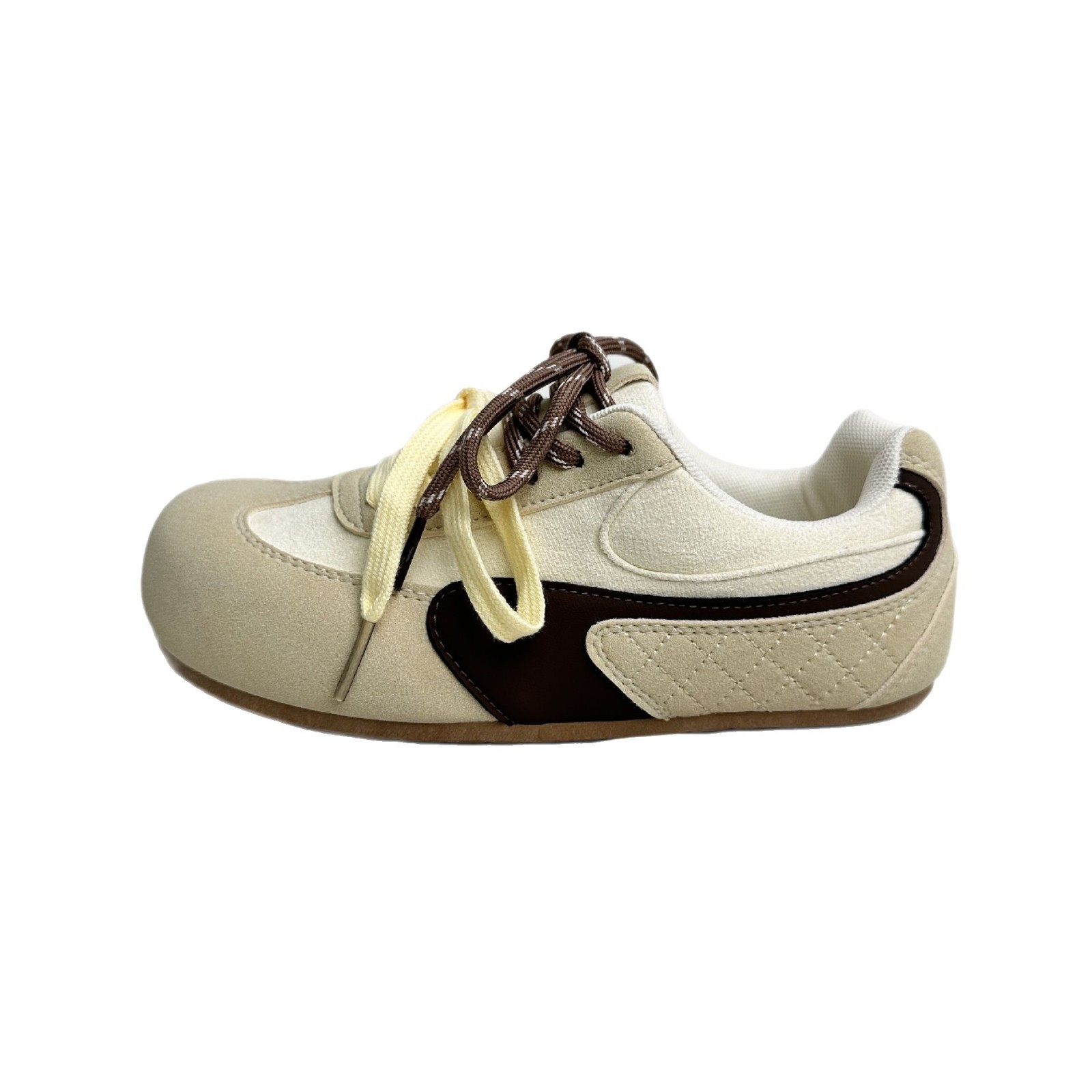Yuanbo 2025 primavera y verano nuevos zapatos de entrenamiento de estilo de mujer zapatos de patinaje de altura baja, zapatos de lona deportivos casuales coreanos