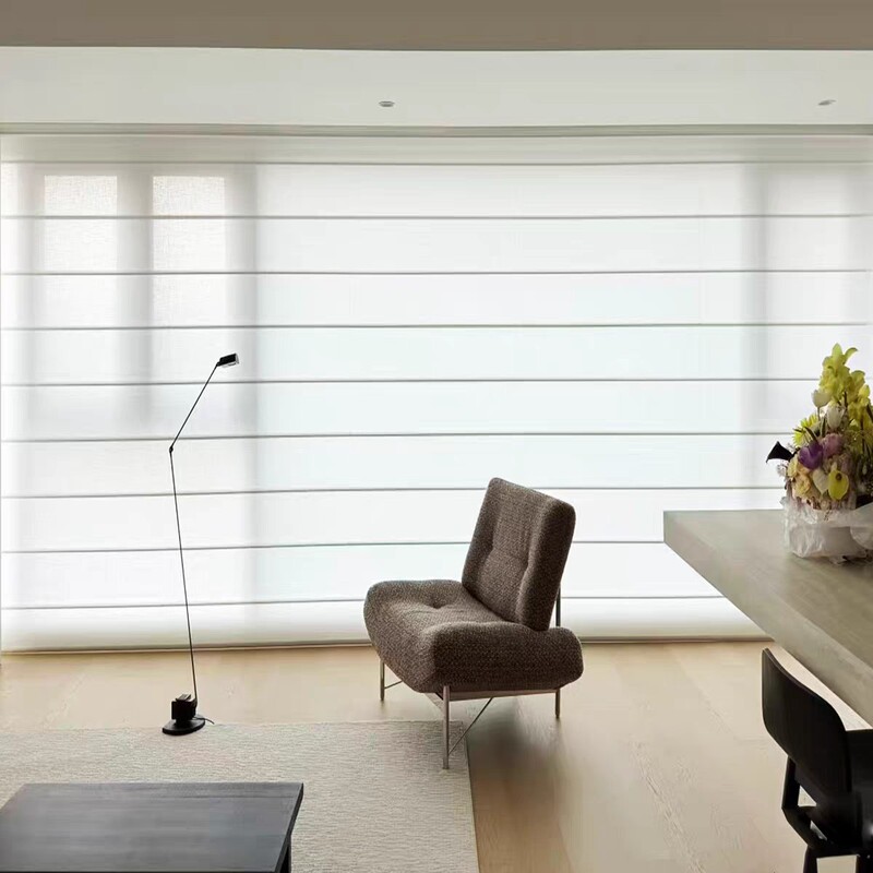Electric Ultra-Wide Blackout Roman Blinds for Smart Large Flat-Floor Villas, Living Room, Balcony, Lift-Up Curtains, Folding Sunshade Roller Blinds Electric Ultra-Wide Blackout Roman Blinds for Smart Large Flat-Floor Villas, Living Room, Balcony, Lift-Up Curtains, Folding Sunshade Roller Blinds