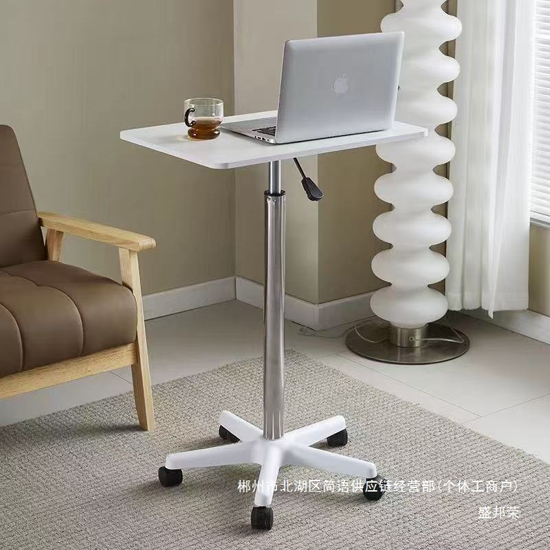 Fabrica directa polea móvil mesa pequeña de pie mesa de trabajo puede elevar pequeña mesa de cama computadora portátil