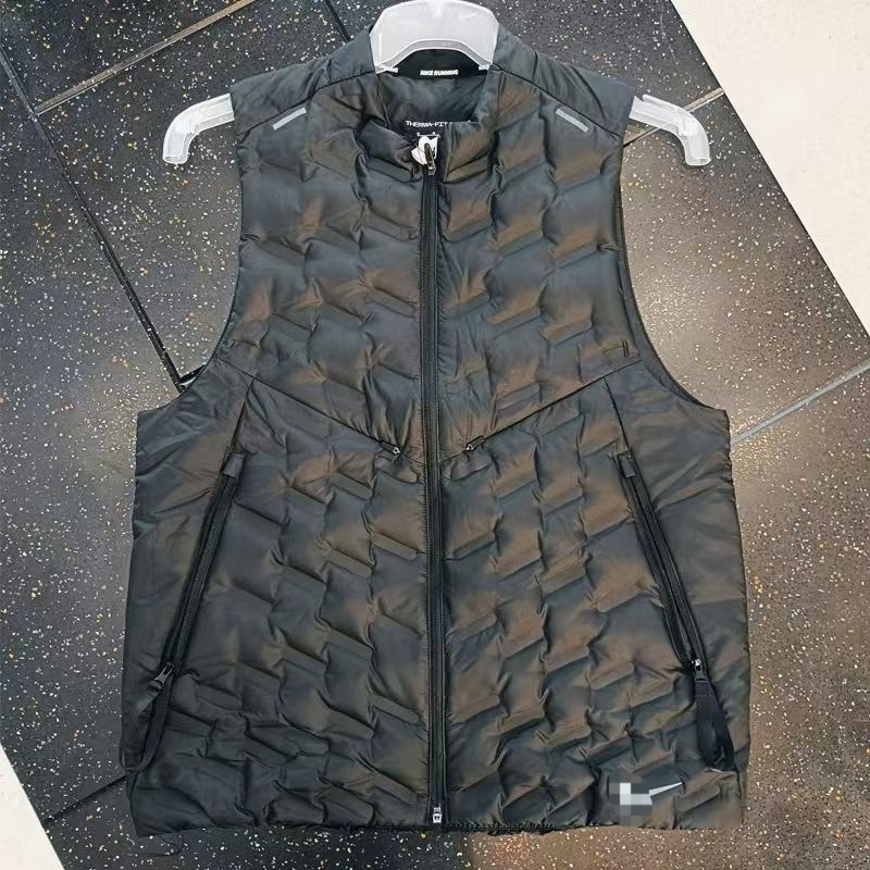 Autumn and winter trainer's training vest, silk cotton warm sports vest for men, in stock