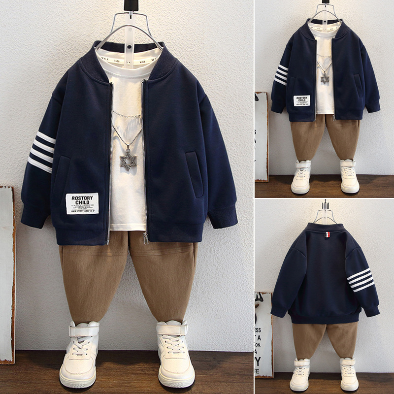 5782 Chaquetas de otoño para niños Chaquetas de rebeca para niños Chaquetas de béisbol para niños Chaquetas de moda