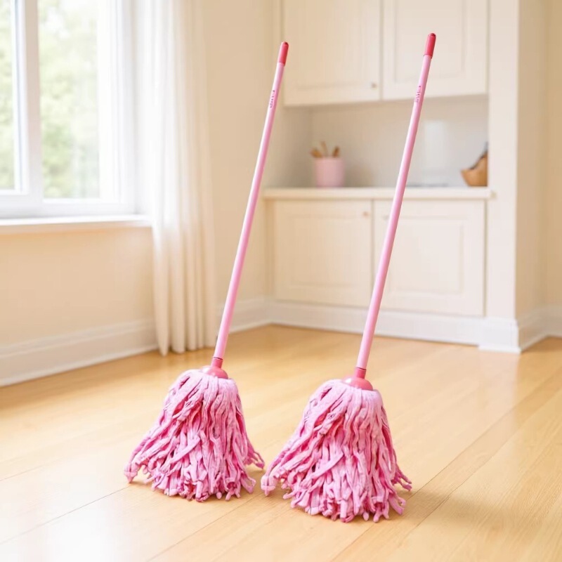 Jiabijie Deerskin Towel Mop Household Mop Floor Tile Mop Absorbent PVA Deerskin Round Head Mop