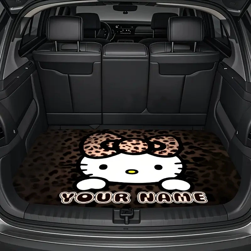 Hello Kitty, милый универсальный нескользящий износостойкий коврик в багажник на все сезоны