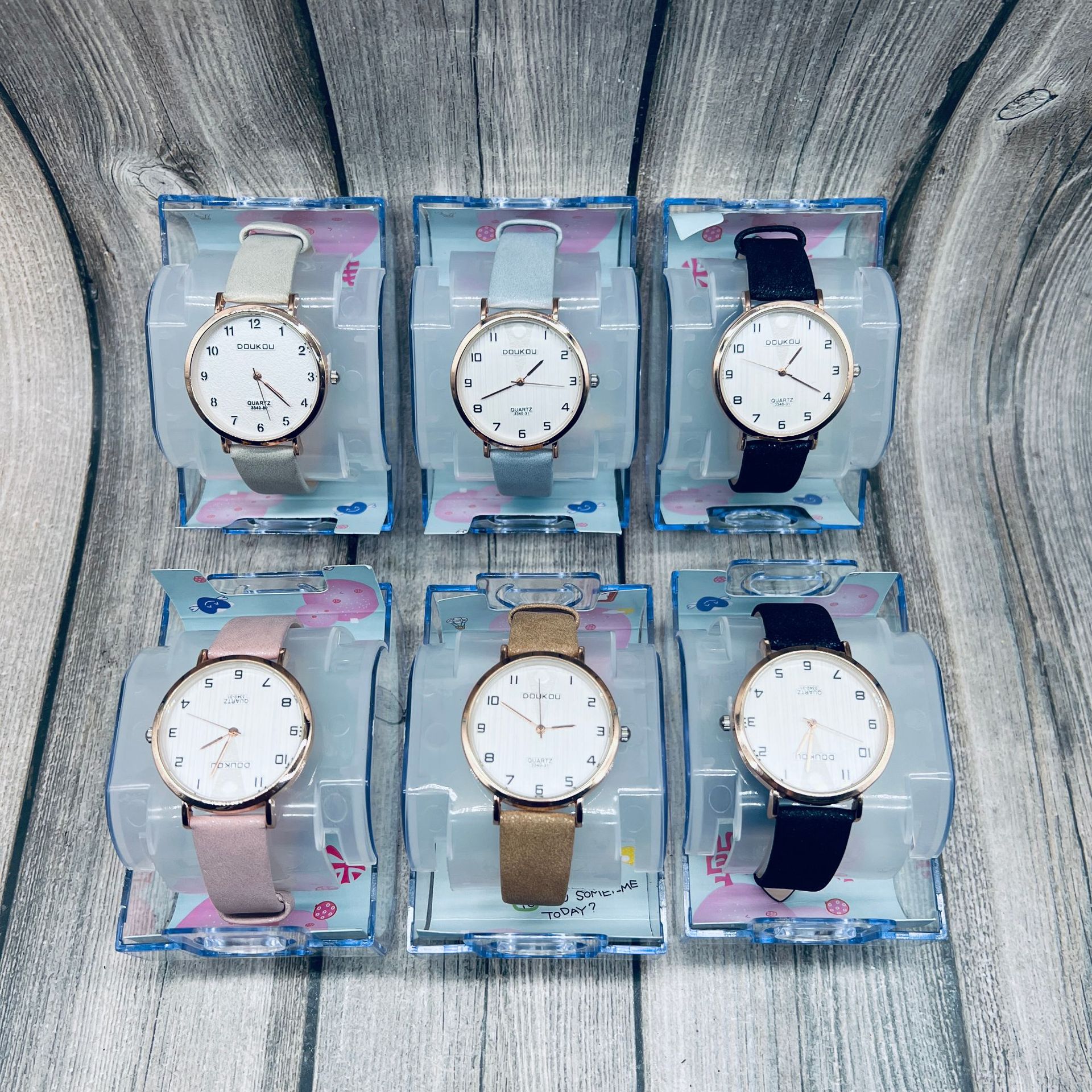 Reloj de cuarzo nuevo reloj electrónico LED coreano simple reloj de estudiante caja de plástico transparente reloj gran cantidad Congyo