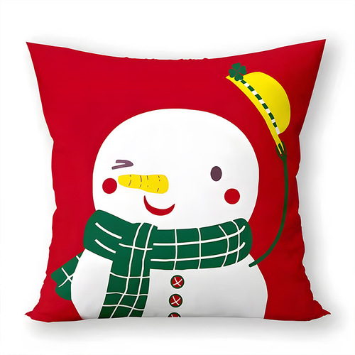 Bestselling Christmas Print Throw Pillow Sofa Holiday Home Living Room Party Decor Cushion Wholesale