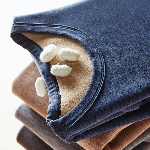 New Fleece-lined and Thick Warm Innerwear Set for Men - Anti-cold Cashmere Autumn Top and Bottoms - Warm Innerwear for Women - Winter Wholesale