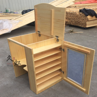 Kindergarten Solid Wood Mouth Cup Rack Wooden Thermos Barrel Rack Children's Towel Mouth Cup Integrated Cabinet Water Cup Cabinet Rack Tea Barrel Rack