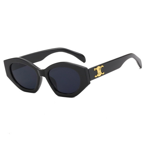 Sunglasses polygonal retro sunglasses for women  new style sunglasses trendy anti-UV high-end sunglasses