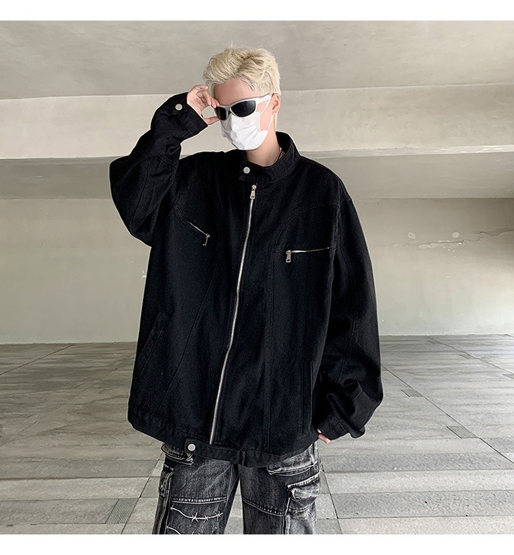 Men's Trendy Baseball Jacket With Zip Design For Spring Autumn_voghion.com