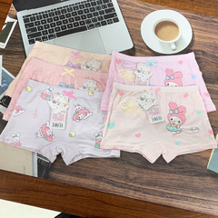 乐儿猫品牌女童四角内裤莫代尔女孩平角美乐蒂卡通女儿童内裤批发