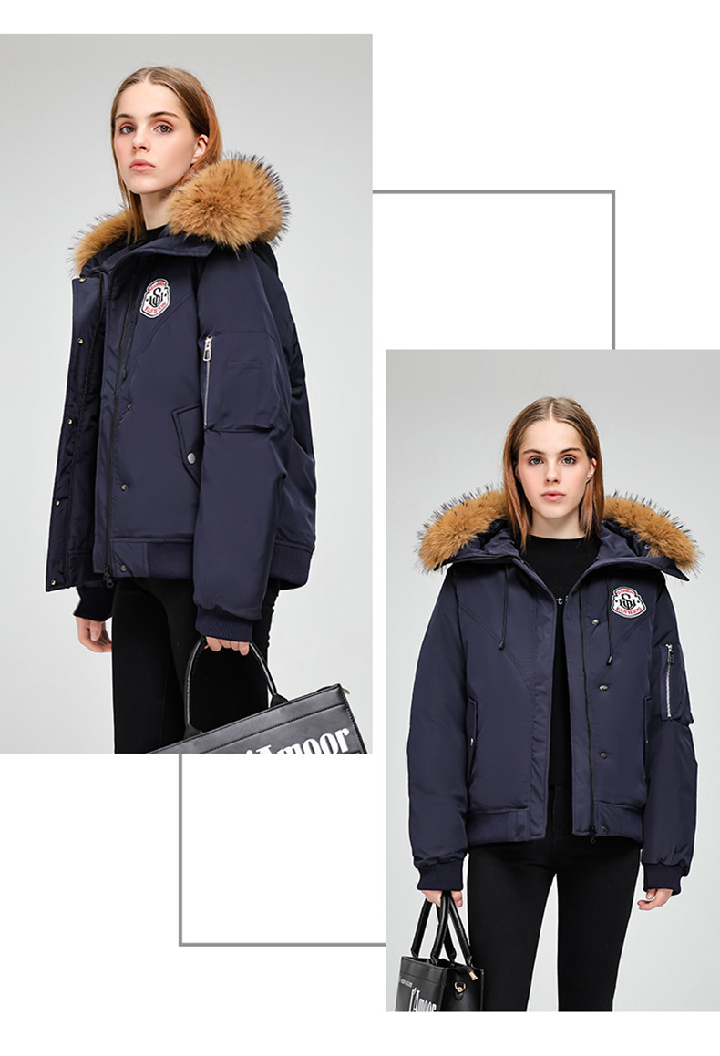 Wasserabweisende Pufferjacke für Herren/Damen – Wintermantel mit Kapuze und abnehmbarem Waschbärpelzbesatz (S-XXL) – Skifahren & Pendeln in der Stadt_voghion.com