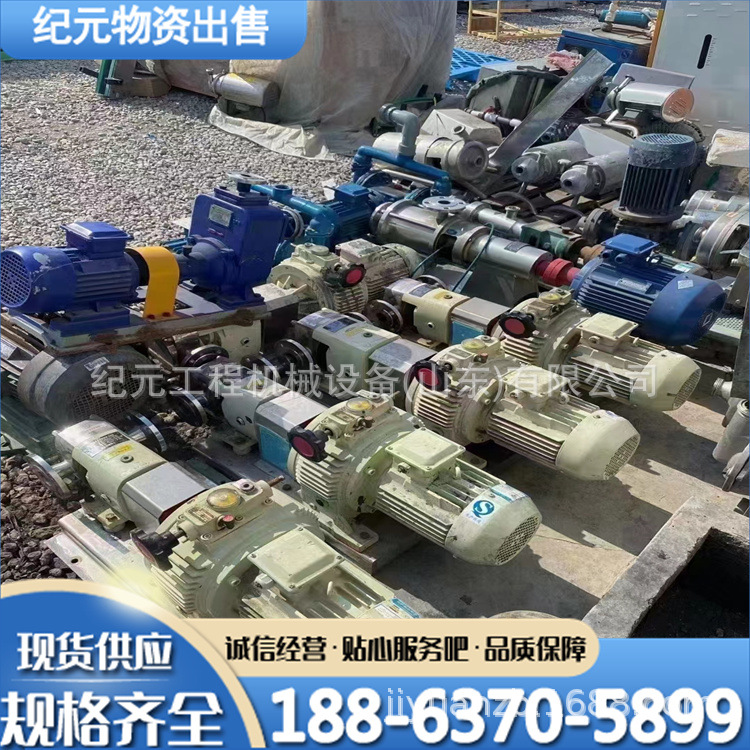 二手不锈钢转子泵 石油输送泵地毯胶输送泵转子泵 铸铁罗茨泵