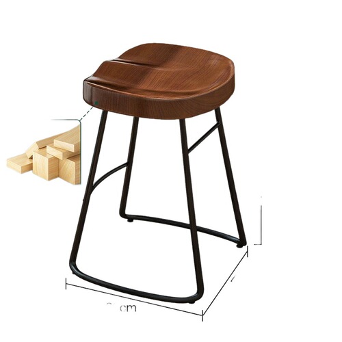 Wall bar table long table home balcony wall narrow table milk tea shop bar high table and chair combination commercial