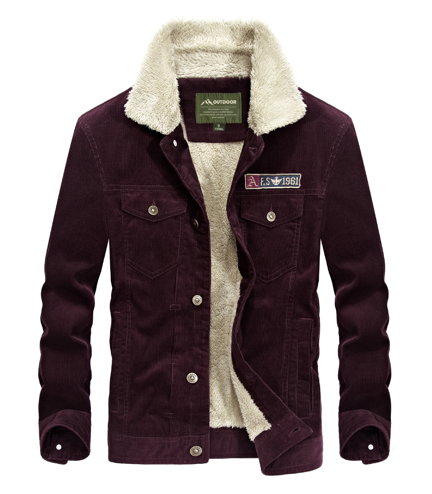 Corduroy Men's Jacket - Blue