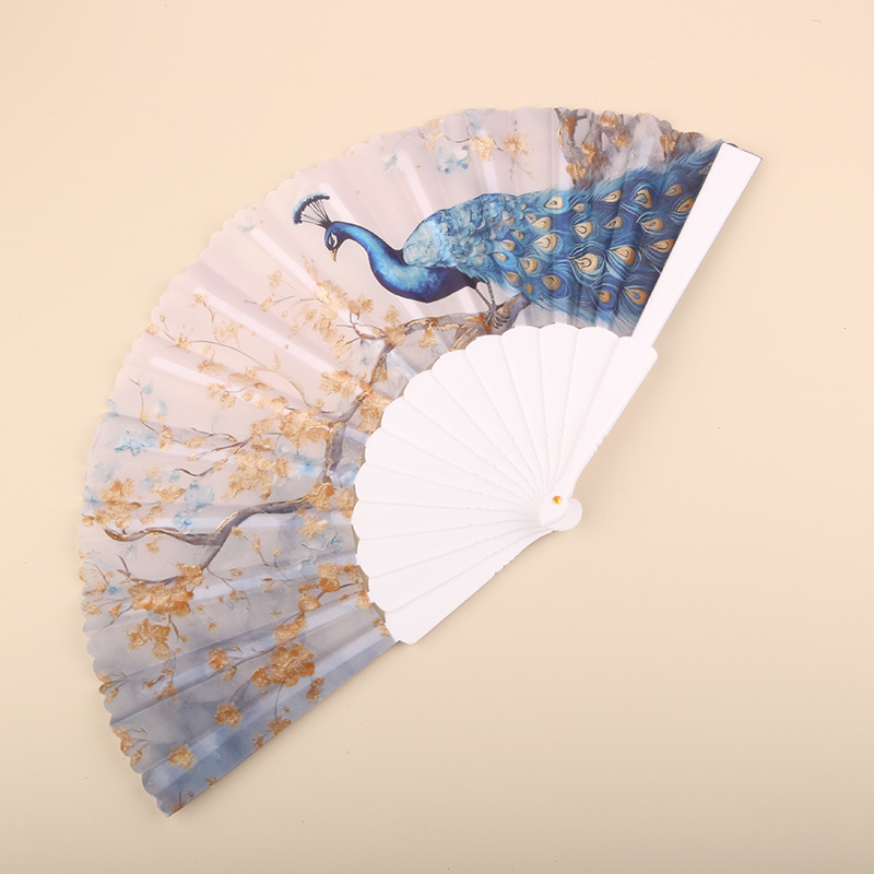 Abanico Plegable de Encaje de Plástico, Estampado, para Danza image 104