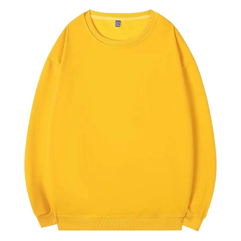 Свитер на заказ осень и зима с круглым вырезом хлопковый махровый пуловер Комбинезоны с вышивкой на флисовой подкладке с длинными рукавами рекламная рубашка с принтом логотипа