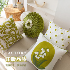 小清新純綿刺繍抱き枕カバー客間見本間装飾ソファ抱き枕ベッドの頭は枕カバーを取り外すことができます。